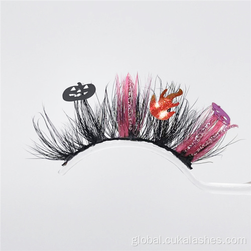 Holiday Lashes spooky halloween false eyelashes 20mm happy halloween lashes Supplier